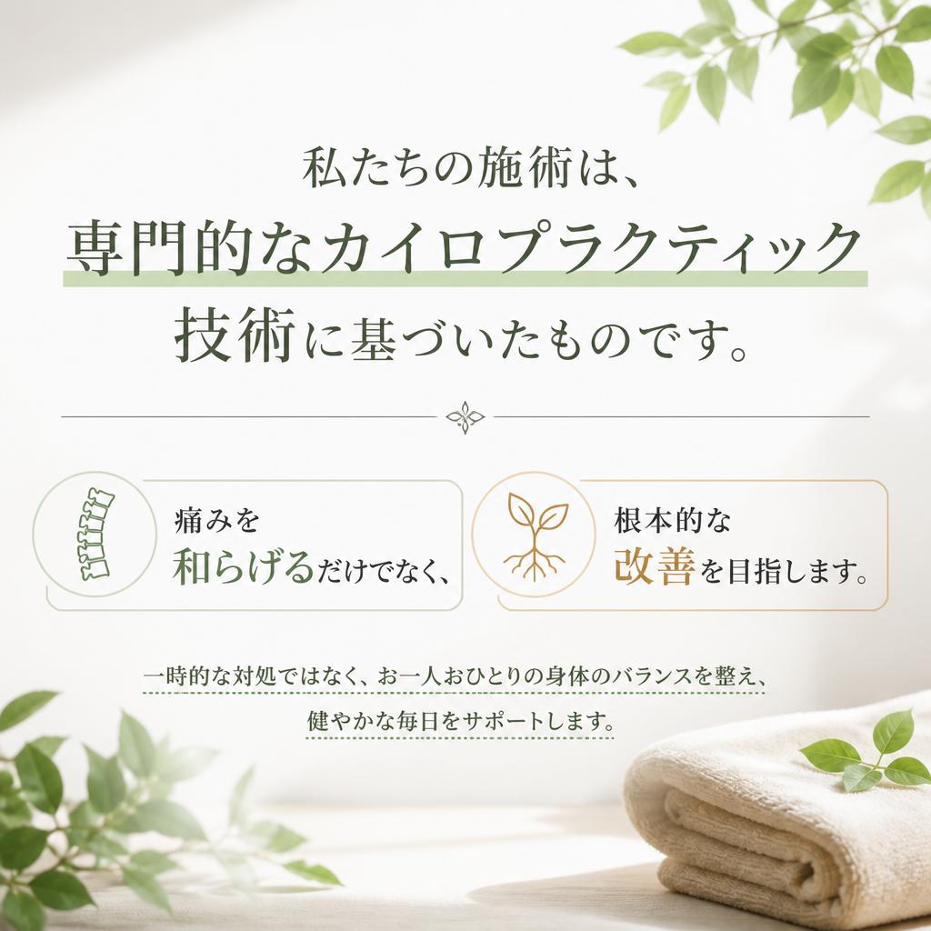 2. カイロプラクティックの専門技術