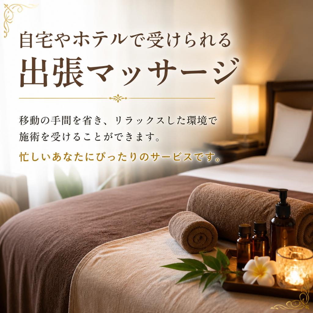 出張マッサージのメリット