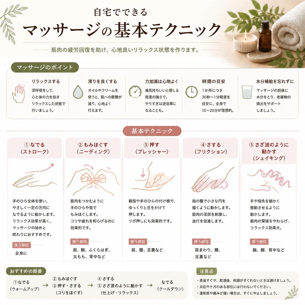 4. マッサージの基本テクニック
