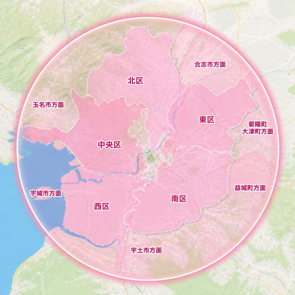 熊本市内の対応エリア